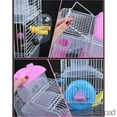 thumbnail image 3 of 2-Level Hamster Cage With Exercise Wheel, Double Layer Small Animal Habitat With Accessories For Dwarf Hamsters, Mice, Gerbils,A-1, 3 of 4