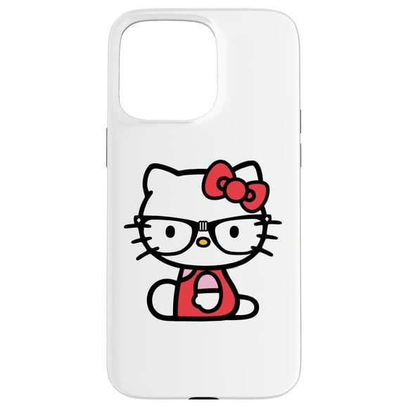 Funda para iPhone 15 Pro Max con Hello Kitty y Lentes Nerd