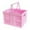 Pink, variant on Plastic Basket Storage Crates, Plastic Baskets for Organizing, Collapsible Shopping Basket, Foldable Crate with Handles, Collapsible Crate for Car, Kitchen, Bathroom, Medicine Grocery