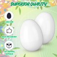 thumbnail image 4 of Huevos de pascua de plástico Silipull, 36 unidades, blancos, 7,8 cm, rellenables, 4 of 7