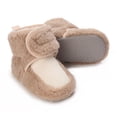 thumbnail image 5 of Wancir Newborn Baby Boy Girl Soft Fleece Booties Stay On Infant Slippers Socks Shoe Non Skid Gripper Toddler First Walkers Winter Ankle Crib Shoes, 5 of 9