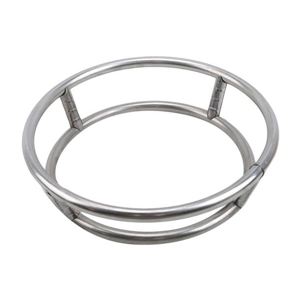 Rejilla para de acero inoxidable gruesa de 1cm, redonda, duradera, para cocina, aislamiento térmico, superficie lisa, resistente, conveniente, b Diámetro 26 cm Gloria Rejilla de vapor