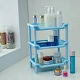 thumbnail image 3 of GETAJGHSD Adjustable 1Pcs Blue Plastic Cube Shelf for Kitchen and Bathroom Use, 3 of 8