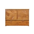 thumbnail image 6 of Mega Solutions Natures Dream Murphy Cabinet Chest Bed with Charging Station 6 Inch, Queen (Hickory), 6 of 9