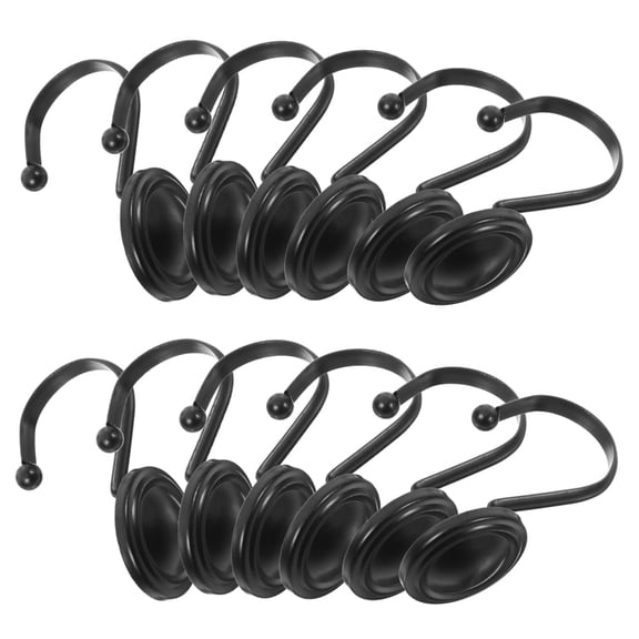 12pcs Vintage Bathroom Shower Curtain Hooks Curtain Hanger for Easy Installation Compatible Shower and Window and Easy to Clean