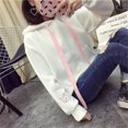 thumbnail image 5 of HAPIMO Sales Sweatshirt for Women Casual Pocket Pullover Tops Solid Color Long Sleeve Relaxed Fit Womens Cap Rabbit Ears Hoodie Sweatshirt Teen Girls Clothes White M, 5 of 7