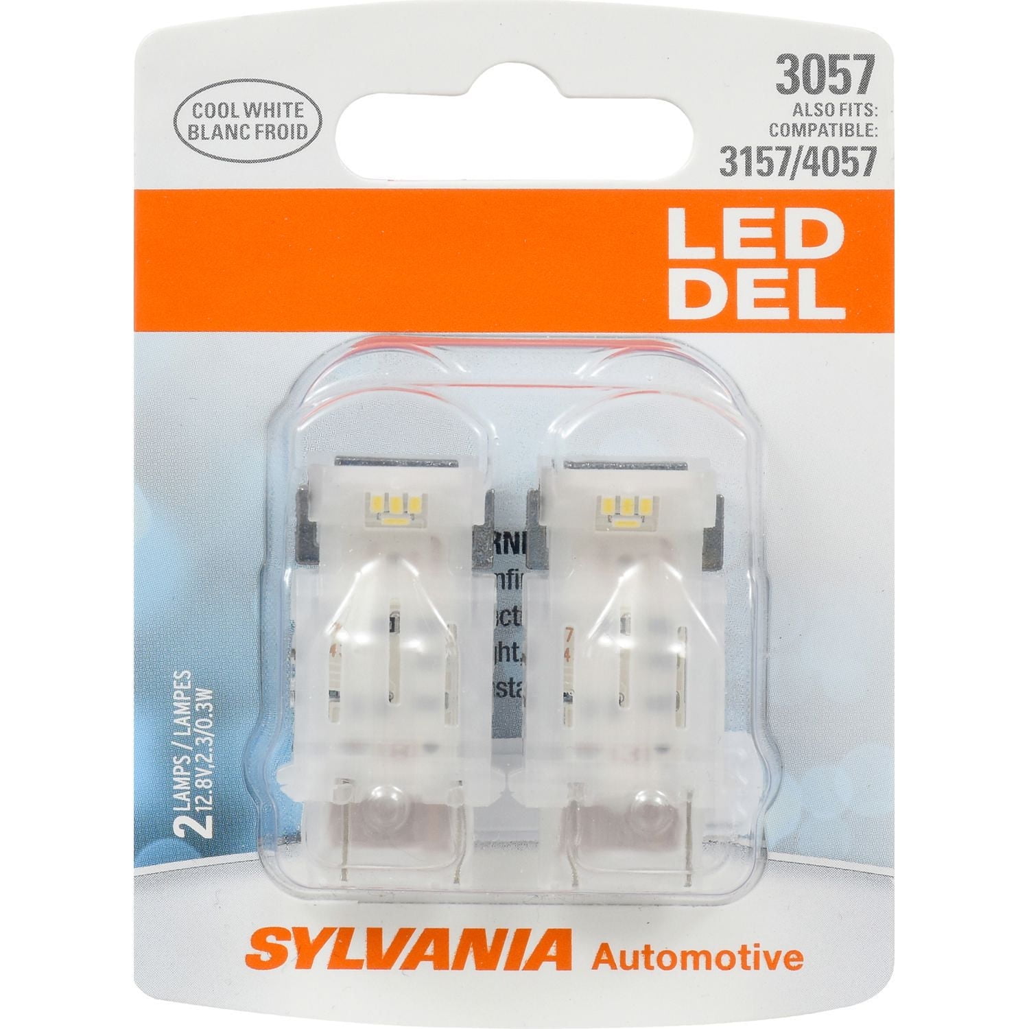 SYLVANIA 3057 mini lampe DEL BLANCHE SYL, emballage de 2