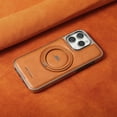 thumbnail image 2 of Designed for iPhone 16 Pro Max PU Leather Case, [Compatible with MagSafe] with 360° Adjustable Magnetic Stand, Shockproof Back Slim Protective Phone Case for iPhone 16 Pro Max, Brown, 2 of 9