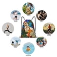 thumbnail image 6 of Balery Stained Glass Cat Art Pattern Drawstring Backpack Bag Sport Gym Sackpack Cinch Bags Pattern Drawstring Backpack Bag Sport Gym Sackpack Cinch Bags -Medium, 6 of 6