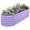 Lavender Purple, variant on Raised Garden Bed, 4x2x1 FT Galvanized Steel Metal Raised Garden Bed, Oval Open-Bottom Design, 12-Inch Deep for Outdoor Vegetable & Herb Gardening, Silver