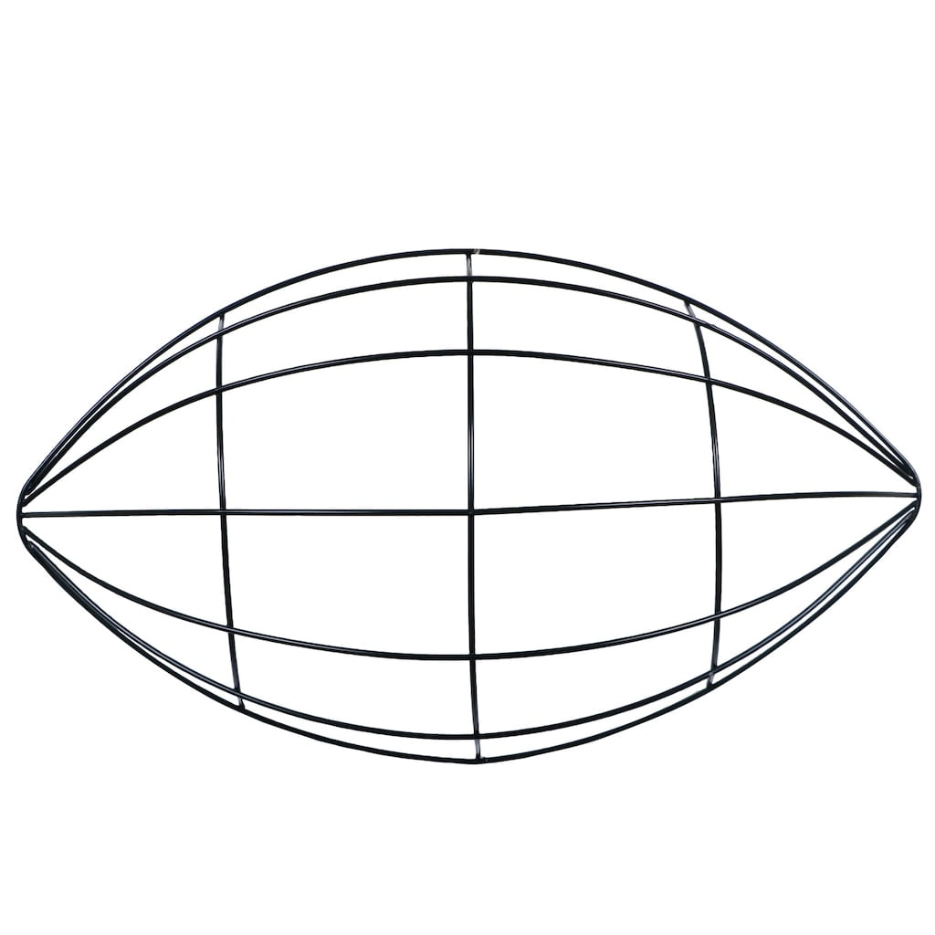FootballShaped Wire Wreath Form, 3.625x7.125x12in. (1 COUNT