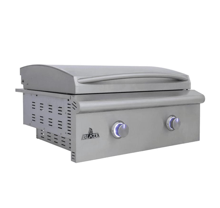 Blaze LTE+ 30-Inch Built-in Natural Gas Griddle w/ Lift-Assist Hood - BLZ-GRIDDLE-LTE3-NG