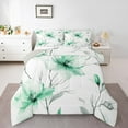 thumbnail image 2 of jejeloiu Country Floral Bedding Comforter Set,Natural Plant Twin Comforter Sets,White Green Bedding Set For Adults,Luxury Bedroom Decor Reversible,2-Piece, 2 of 8