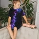 thumbnail image 4 of Balery Purple And Blue Nebula Conjunto de Pijama Infantil de Manga Corta con Estampado – Ropa de Dormir de Algodón Suave-Small, 4 of 6