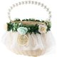 thumbnail image 1 of wonima44 Personalized Wedding Flower Girl Basket with Pearl Handle - Custom Wicker Rattan Flower Basket with Name for Home Wedding Decor, 1 of 1