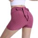 thumbnail image 1 of Gibobby Leggings cortos yoga mujer Ladies New Summer Honeycomb Fabric Bow Tie Belt Peach Hip Tight Waist High Hip Movement Yoga Shorts(C,M), 1 of 5