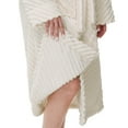 thumbnail image 4 of Enwphrey Cream Women Robe Soft Cozy Warm Bathrobe Ladies Long Fleece Plush Comfy Spa Housecoat Lightweight Robe for Women(S/M,Cream), 4 of 6
