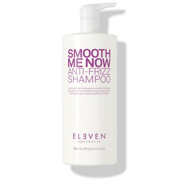 ELEVEN AUSTRALIA Smooth Me Now Anti-Frizz Shampoo for Frizz Control, Silky Smooth Hair, Moisturizes &amp; Protects, Enhances Smoothness, Sulfate-Free - 32.5 Fl Oz