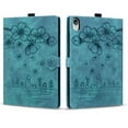 thumbnail image 5 of XYX Case for Lenovo Tab P11 2020/Tab P11 Plus 2021 11 inch, Cherry Blossom Cat PU Leather Folio Stand Magnetic Shockproof Protective Cover (Green), 5 of 7