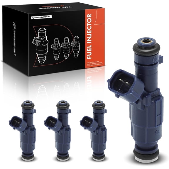 A-Premium 4 Holes Set of 4 Fuel Injectors Compatible with Hyundai Sonata 2008-2010, Tucson 2010-2013, Equus 2011 & Kia Forte 2010-2013, Sportage 2011-2013, Rondo 2010, Forte Koup 2010-2013, 2.4L 4.6L
