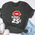 thumbnail image 6 of EcoLoom Cute Kisses 25 Cents Love Heart Short Sleeve Unisex T Shirt, 6 of 6