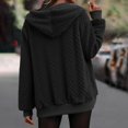 thumbnail image 5 of Women's Winter Fleece Jacket Zip Up Hooded Sherpa Fuzzy Coat Solid with Pockets Warm Fluffy Outerwear, 5 of 6