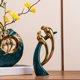 thumbnail image 4 of 2 × Amante de cerámica Decoración de aves Esculturas de Colección Decoración Hotel Vino Gloria Escultura abstracta, 4 of 9