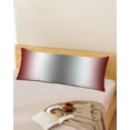 thumbnail image 5 of Red Grey Body Pillow Cover 20 x 54 Inch Decorative Pillow Cover Gray Farmhouse Modern Rustic Lumbar Pillowcase Seasonal Rectangle Cushion Case for Couch Sofa Bed Living Room, 5 of 7