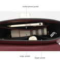 thumbnail image 5 of MKF Collection Brooklyn Women's Shoulder Bag, Crocodile Embossed Vegan Leather by Mia K. - Wine, 5 of 7