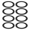 thumbnail image 1 of Anillos Goof para iluminación empotrada de 6/8 pulgadas, 8 piezas de anillos de recorte de metal, diámetro exterior de 8.66 pulgadas, diámetro interior de 6.29 pulgadas, acabado mate negro, 1 of 7