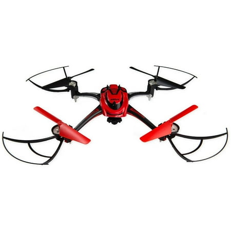 Space Rails 4-CH 2.4GHz Remote Control 6-Axis Quadcopter - Red