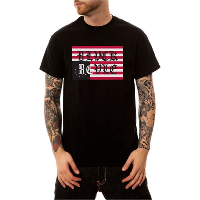 Camiseta gráfica Black Scale con logotipo antiguo para hombre color negro pequeña