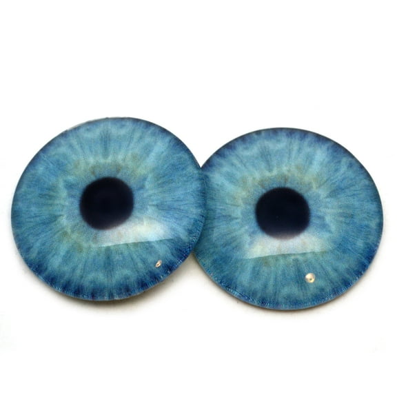 Natural Light Baby Blue Human Inspired Glass Eyes