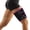 Black + Fuchsia Pink, variant on SupreGear Adjustable Thigh Support Brace, Neoprene Compression Sleeve for Hamstring & Quad Size XL,Black
