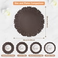 thumbnail image 5 of VCVCOO Vinyl Waterproof Placemats Set of 4, Round PU Table Mats, Stain Resistant, Heat Resistant Non-Slip Easy to Clean Placemat for Kitchen Dining Table, Conference Table, 5 of 11