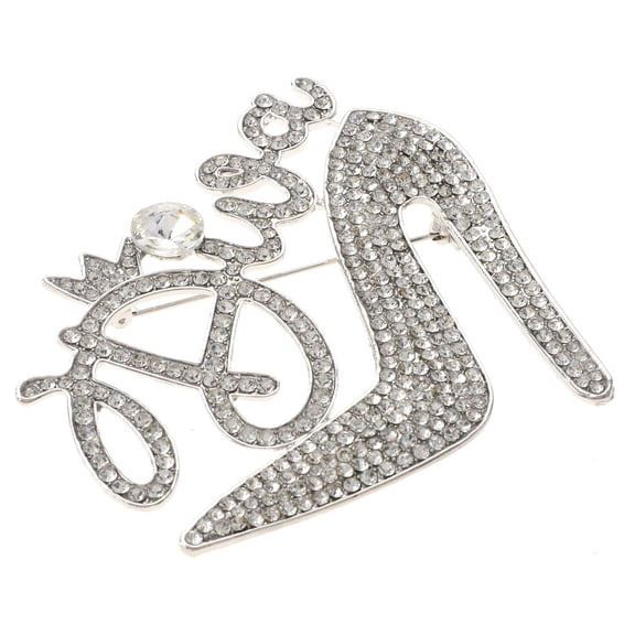 Large Crystal "DIVA" Brooch
