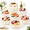 White-8Pack, variant on Black 5Pack Foldable Cardboard Cake Stands, Tall Display Risers for Desserts, Food, Party Decor