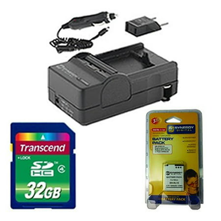 Nikon Coolpix AW130 Digital Camera Accessory Kit includes: SDENEL12 Battery, SDM-197 Charger, SD32GB Memory