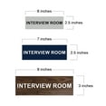 thumbnail image 5 of Basic Interview Room Sign (Blue) - Large, 5 of 5