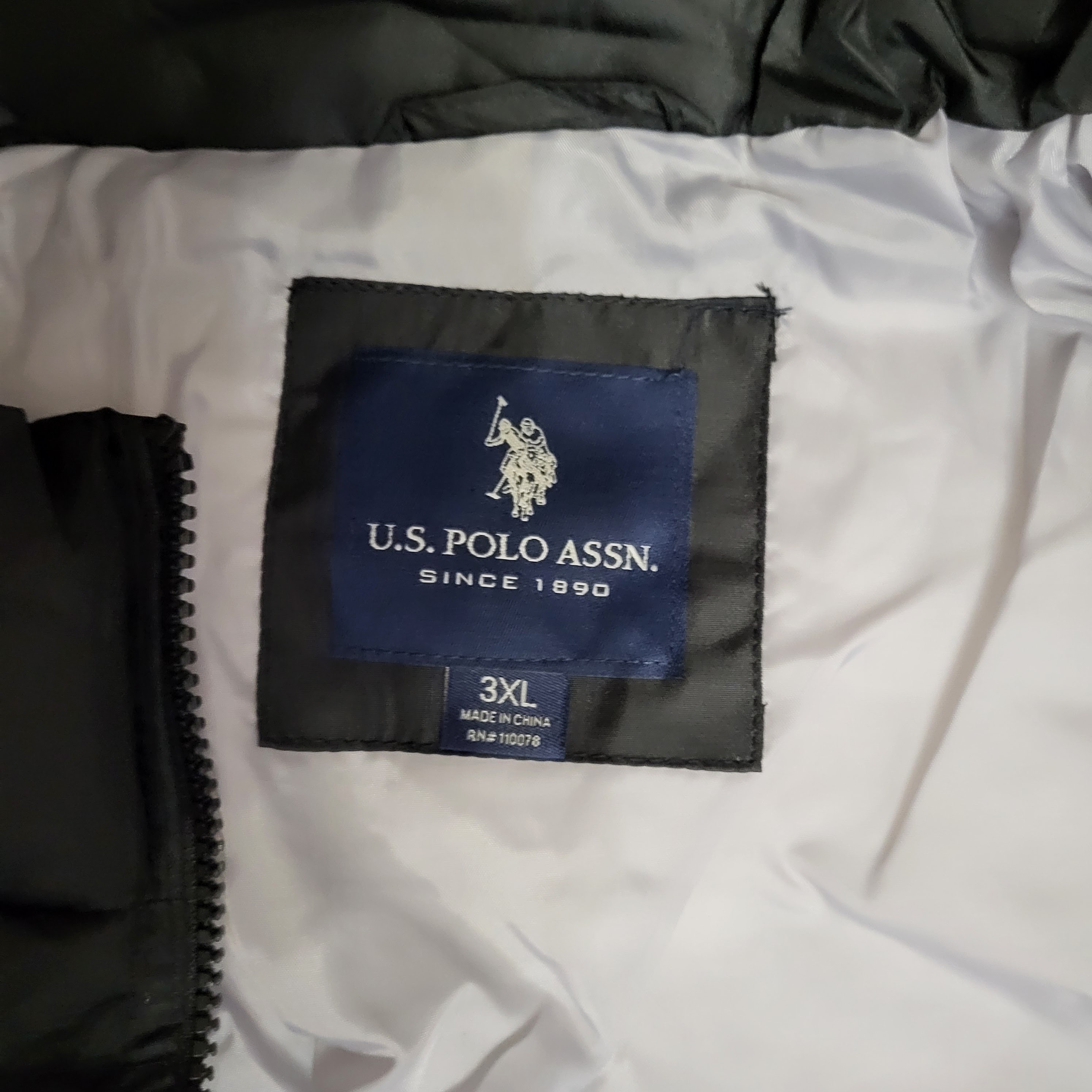 U.S. Polo Assn. Men's Signature Vest Black 3XL