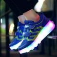 thumbnail image 4 of YAZI Kids Roller Shoes Boy Sneakers with Wheels Become Girl  Sport Sneaker with Led for Christmas Birthday Children Show Gift, 4 of 14