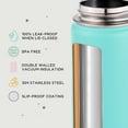 thumbnail image 3 of 12oz Kids Water Bottle for School, Toddler Bottles with Straws, Stainless Steel Vacuum Insulated Water Bottle for Boys&Girls, Leak-Proof, BPA-Free, Purple, 3 of 10