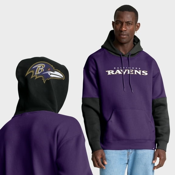 Men's Fanatics Purple Baltimore Ravens Helmet Pullover Hoodie