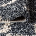thumbnail image 6 of JONATHAN Y MERCER SHAG 5 x 8 Area Rug, Mercer Plush Tassel Moroccan Trellis - Blue/Cream, MCR102A-5, 6 of 9