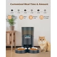 thumbnail image 2 of Cat Feeder, HoneyGuaridan 6.5L Automatic Pet Feeder for Two Cats Dogs Food Dispenser Auto Cat Feeder 6 Meal Portion Control, Distribution Alarm, Programmable Timer Feeder, Customizable Voice Recorder, 2 of 5