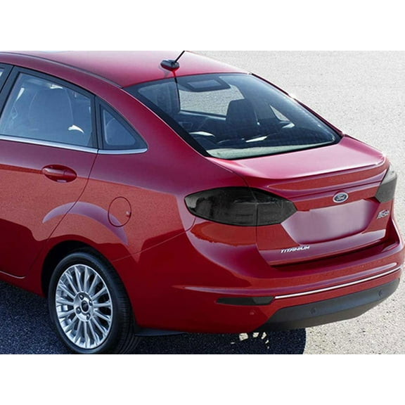 Rvinyl Tail Light Tint Covers Compatible with Ford Fiesta 2014-2019 (Sedan) - Smoke