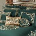 thumbnail image 3 of Balmoral Royal Style Bedding, Gold-Embroidered Emerald Green, 7-pc King Comforter Set, 3 of 5