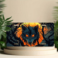 thumbnail image 6 of 1 Pcs 2D Flat License Plate Covers & Frames, Wolf in Tree with Full Moon For Decorative Front, Waterproof For Decoration Aluminum License Plate Covers & Frames Cover For Men Women, 12" X 6", 6 of 7
