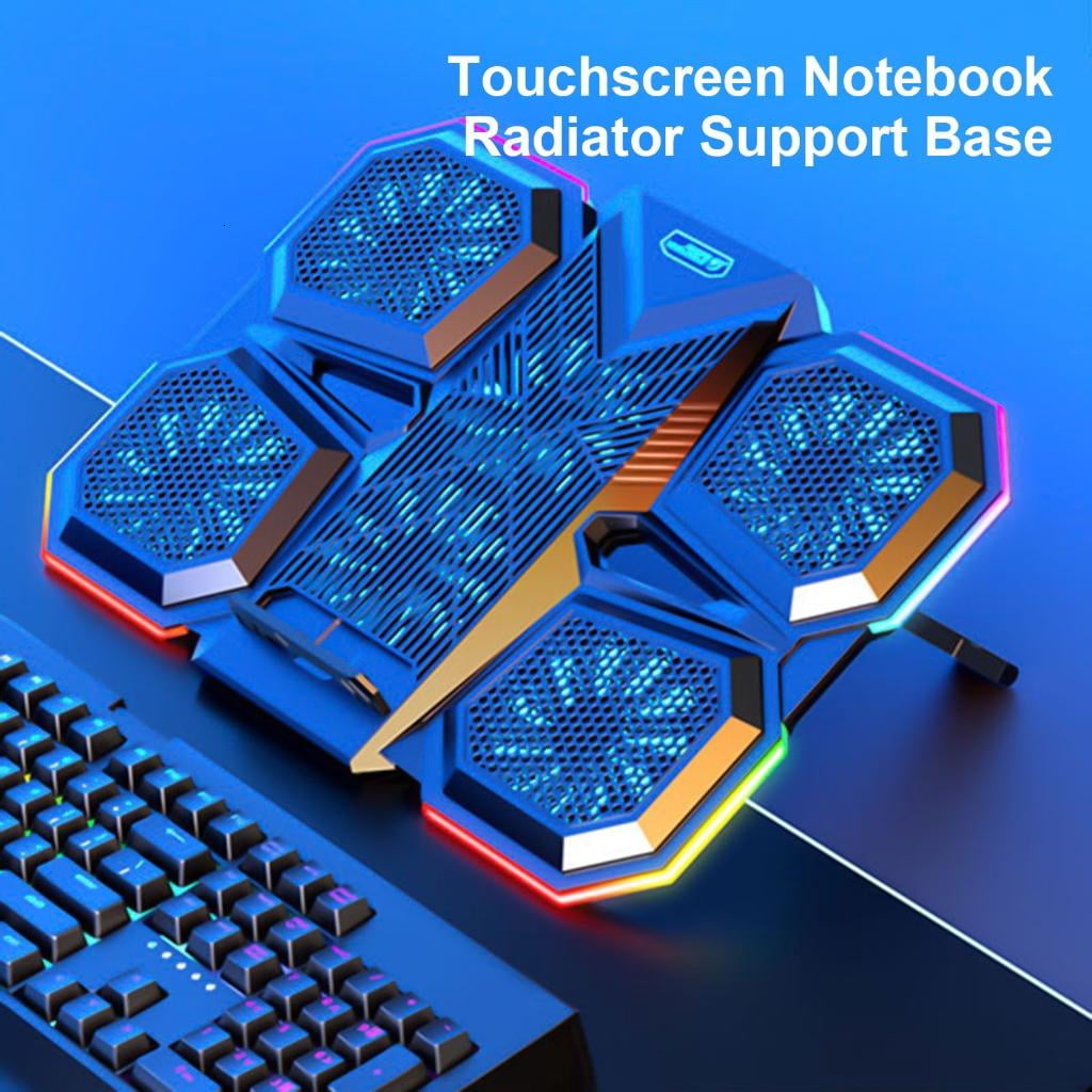 lanema Laptop Cooling Pad Cooling Stand with 6 Cooling Fans Height Adjustable Quiet Cooling Pad for 12.1-17.3inch Notebook