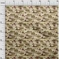thumbnail image 3 of oneOone Silk Tabby Tawny Brown Fabric Cowboy Diy Clothing Quilting Fabric Print Fabric By Yard 42 Inch Wide, 3 of 5